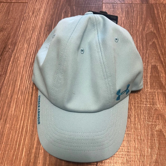 Under Armour Hat Women's M/L Blue Multi-Hair Cap Open Backed Ponytail Friendly - Picture 1 of 5